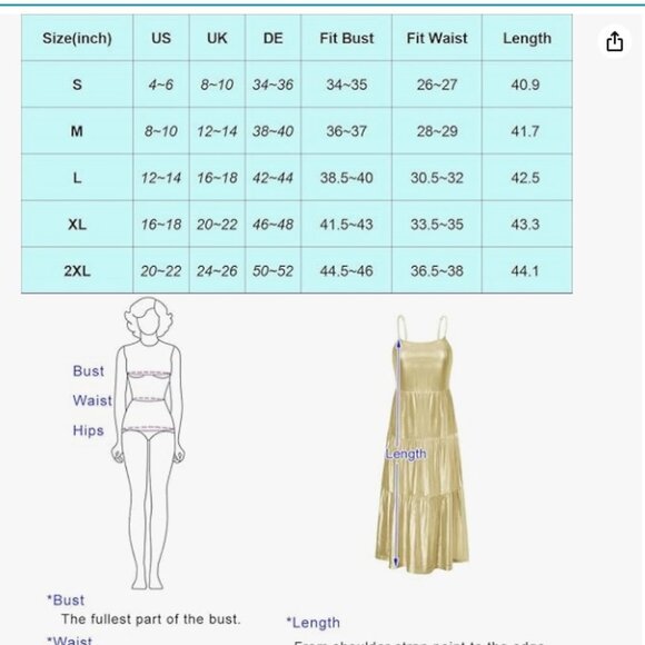 Grace Karin Spaghetti Strap Ruffle Midi Dress in Gold - Picture 7 of 7